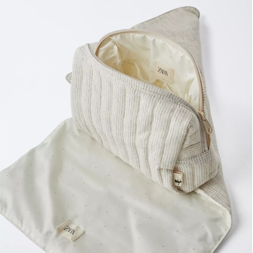 Zara Striped Diaper Bag Pack NWT - Picture 2 of 12